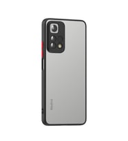 Vendas Xiaomi Redmi Note 11 Pro 5G Uyumlu Mara Serisi Arkası Mat Renkli Hux Silikon Kılıf (Siyah)