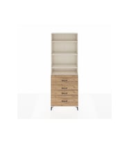 Arges Dolap 4 Raflı 4 Çekmeceli 88x30x243 Aytaşı-Çam