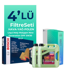 BOSCH Mercedes S500 Filtre Bakım Seti Liqui Moly Motor Yağlı (2006-2013) 4 Lü