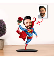 Kisiye Özel Karikatür Erkek SÜPERMEN Biblo