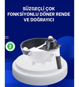 Mutfak İçin Pratik 5 Bıçaklı Rende Süzgeç Seti - Lisinya