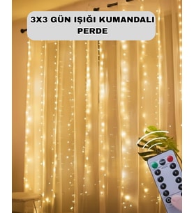 Uzaktan Kumandalı Perde Tipi Günışığı Peri Led Işık Dekorasyon