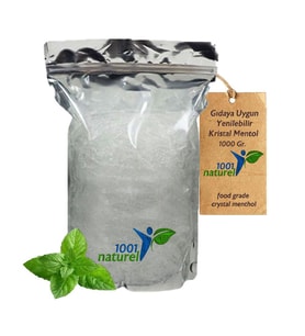 Kristal Mentol Gıdaya Uygun Yenilebilir Granul Crystal Menthol 1KG