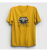 Presmono Unisex Sarı Logo Dizi Witcher T-Shirt 323140tt (Sarı)