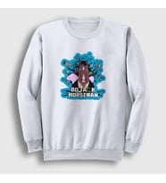 Presmono Unisex Beyaz Life Bojack Horseman Sweatshirt 435881tt