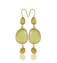 Kadir Jewellery 22 Ayar Altına Kaplama Kadın Sallantılı Küpe -El İşçiliği Ve Hipoalerjenik Küpe
