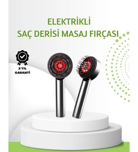 Şarjlı Saç Derisi Masaj Cihazı Kırmızı Işık Ve 3d Tarak Dişli