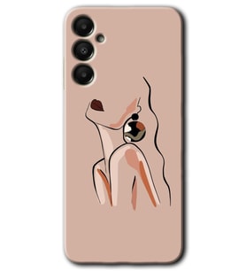 Galaxy A05s Kılıf HD Desen Baskılı Kılıf - Çizim Silüet