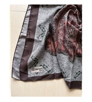 Polo Craft Soft Etnik Şerit Desen Şal (Koyu Kahverengi )