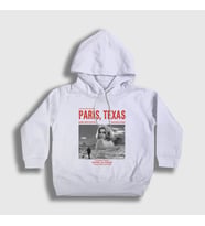Presmono Unisex Çocuk Beyaz Poster Film Paris Texas Kapüşonlu Sweatshirt 481651tt (Beyaz)