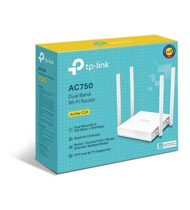 TP-LINK ARCHER C24 AC750 KABLOSUZ DUAL BAND ROUTER