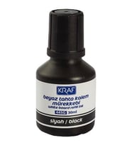 KRAF 445G BEYAZ TAHTA KALEM MÜREKKEBİ SİYAH 30ML.