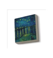 Ren Nehrinde Yıldızlı Bir Gece (Vincent Van Gogh, 1888) Baskılı Taş Magnet 5X5