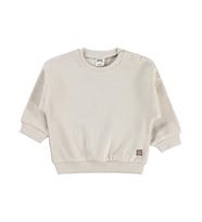 Civil Baby Cute Tiger Etiketli 6-18 Ay Sweatshirt - Kahverengi (Taş)