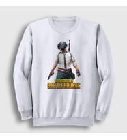 Presmono Unisex Beyaz Cover Pubg Sweatshirt 30315tt (Beyaz)