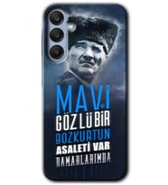 Galaxy A55 Kılıf HD Desen Baskılı Kılıf - Bozkurt Atatürk