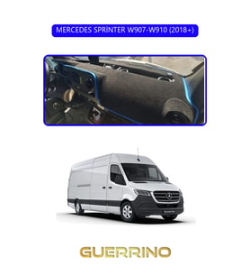 MERCEDES SPRİNTER W907-W910 2018+TORPİDO KORUMA HALISI MAVİ KENAR