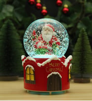 Yılbaşı Kar Küresi Noel Işıklı ve Müzikli Christmas Noel Baba ve Kardan Adam  PİL HEDİYELİ!