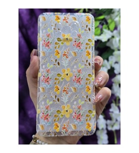 Poco X3 Pro / Poco X3 Nfc Uyumlu Renkli Çiçekler Desenli Şeffaf Silikon Telefon Kılıfı