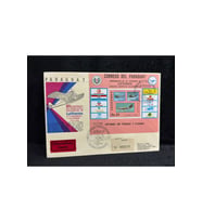 1976 Lufthansa Airmail Aerophilately Paraguay Almanya İlk Gün Zarfı FDC taahhütlü Uçak Postası