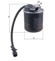 MAHLE KL912 Yakit Filtresi A6510901552 A6510902952