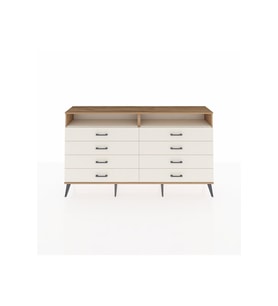 Arges Konsol 2 Raflı 8 Çekmeceli  176x30x99 Çam-Aytaşı