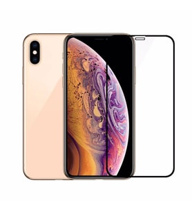 Apple iPhone XS Max 5D Tam Kaplayan Ekran Koruyucu Tempered Cam