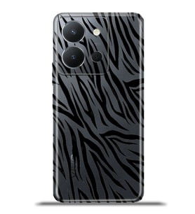 Vivo Y36 Kapak HD Renkli Dizayn Silikon Kılıf - Zebra Mod