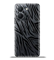 Vivo Y36 Kapak HD Renkli Dizayn Silikon Kılıf - Zebra Mod