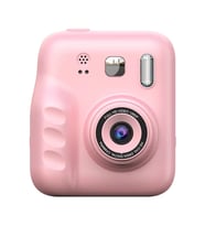 Dijital Fotoğraf Çıkaran Video Kaydedici Taşınabilir Anında Baskı Çıkaran Çocuk Kamerası (Pembe)