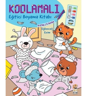 KODLAMALI BOYAMA EĞLENCELİ EVİM - SİNCAP KİTAP