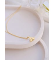 Kişiye Özel 925 Ayar Gümüş Minimalist Karpuz Dilimi Kolye (Gold)