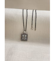 TUĞRA MODEL 925 AYAR GÜMÜŞ ERKEK  CEVŞEN KOLYE