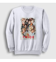 Presmono Unisex Beyaz Poster V2 K-Pop Twice Sweatshirt 281451tt