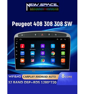 PEUGEOT 308 ANDROİD 2GB RAM 32GB ROM CARPLAY NAVİGASYON MULTİMEDYA
