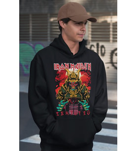 Iron Maiden Rock Metal Baskılı Unisex Oversize Müzik Grubu Hoodie