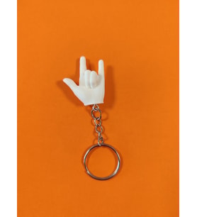 Rock and Roll İşareti Eğlenceli Anahtarlık