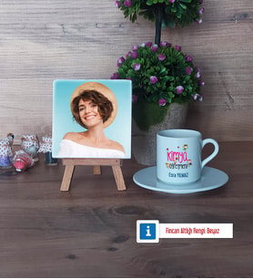 Kimya Öğretmeni Fotoğraflı Dekoratif Taş, Ahşap Altlıklı Türk Kahvesi Fincanı Hediye (Model 2)