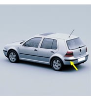 VW Golf 4 1998-2004 Arka Tampon Sol Köşe Bandı Siyah Tip 1J6807791