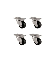 Furç Tablalı Bilyalı Teker - 32MM - Siyah HKS233 - 4 Adet TG-V 12365