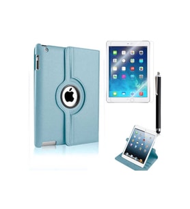 Apple iPad Mini 2-3 Uyumlu Zore Dönebilen Standlı Kılıf (Mavi)
