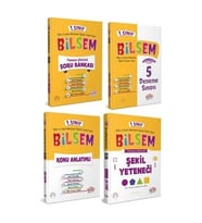Editör 1. Sınıf Bilsem Hazırlık Kitapları 4 Lü Set Konu Soru Deneme Şekil