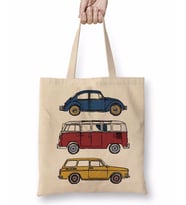 Vintage Volkswagen Bez Çanta Uzun Saplı