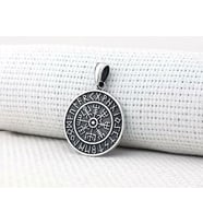 Viking Vegvisir 925 Ayar Gümüş Kolye Ucu