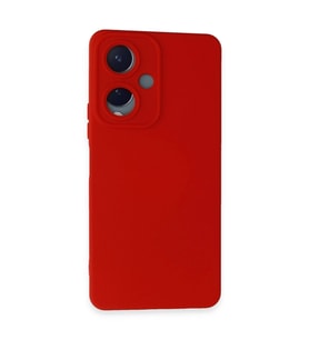Vivo Y17s Kılıf Nano İçi Kadife Silikon - Kırmızı