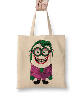 Joker Minion Bez Çanta Uzun Saplı