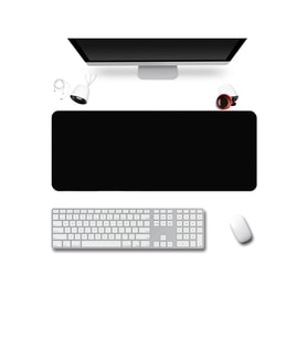 SonicTouch UltraGrand Model Siyah Pürüzsüz Dikişsiz Xxl Gaming Oyuncu Klavye Mouse Pad 40x90Cm