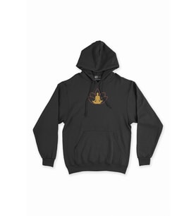 Yoga Meditasyon Siyah Sweatshirt Hoodie