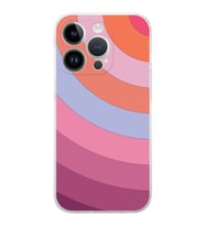 Apple iPhone 14 Pro Uyumlu Kamera Korumalı Tıpalı KapakRenk Cümbüşü Tasarımlı ŞeffafKılıf