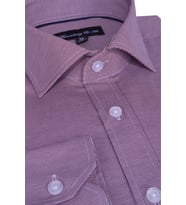 Erkek Mini Ekose Gömlek (Burgundy)